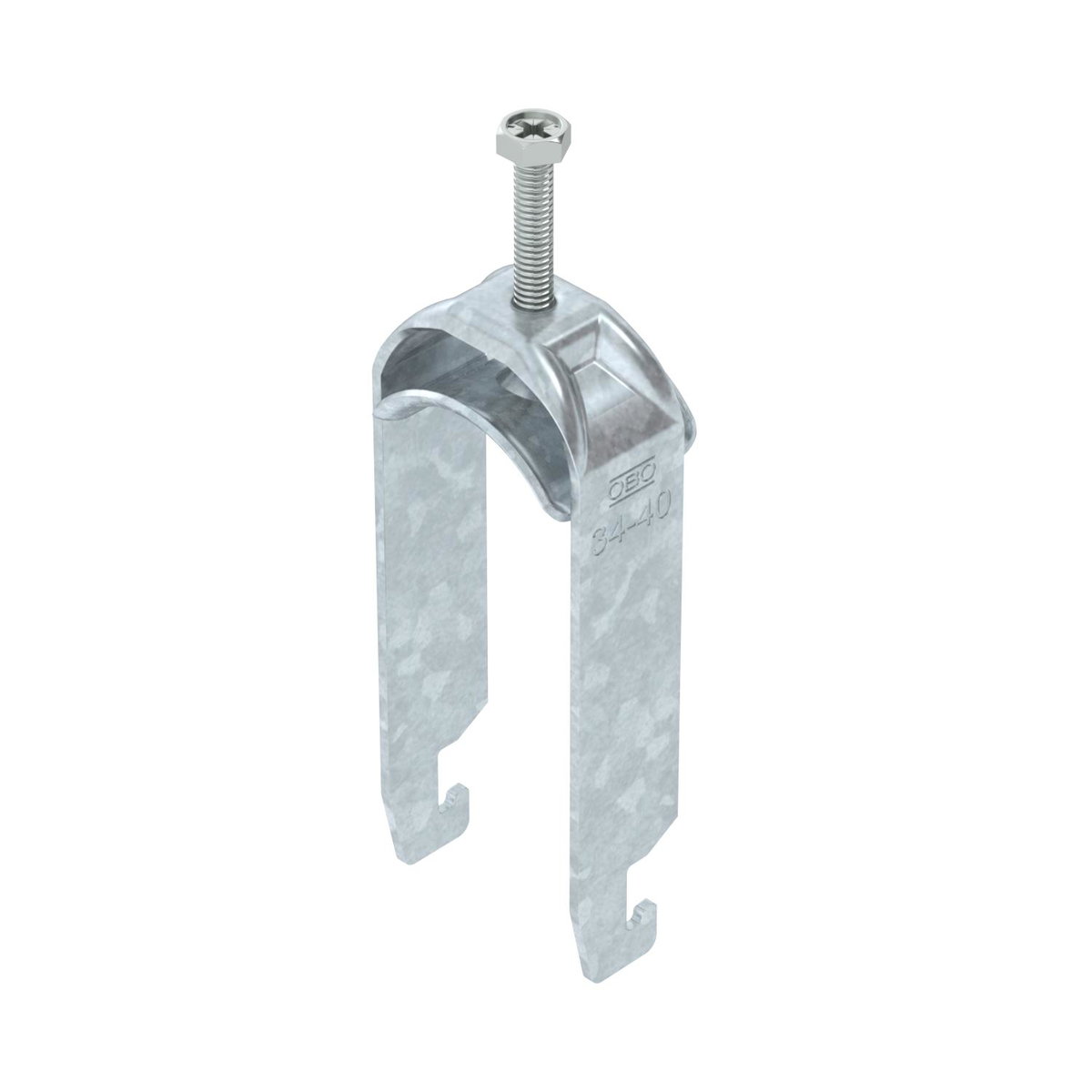 Abraçadeira BBS 2056 dupla 34-40mm Aço Galvanizado por imersão a quente após maquinação