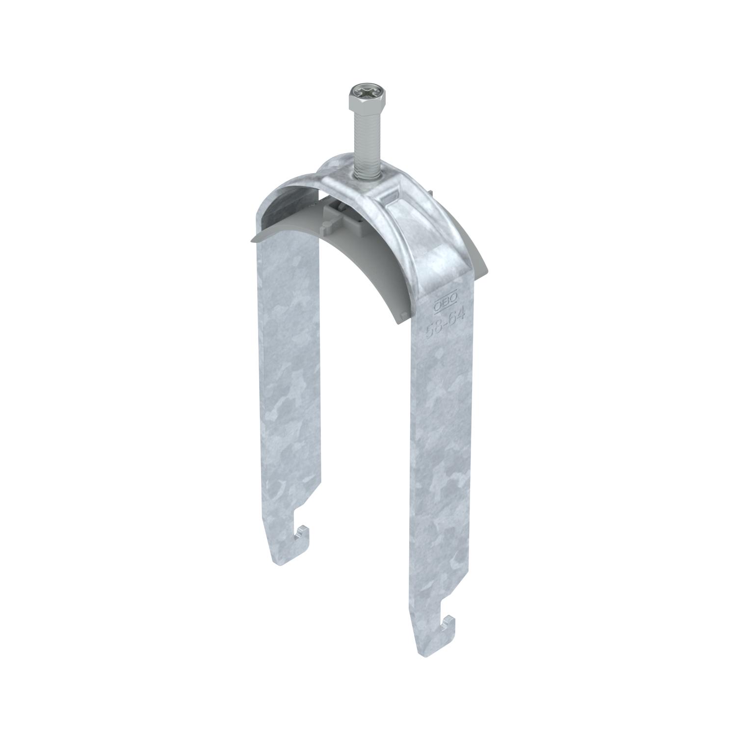 Abraçadeira BBS 2056 dupla 58-64mm Aço Galvanizado por imersão a quente após maquinação