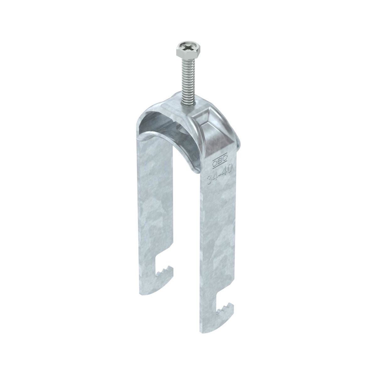 Abraçadeira BBS 2056 dupla 34-40mm Aço Galvanizado por imersão a quente após maquinação