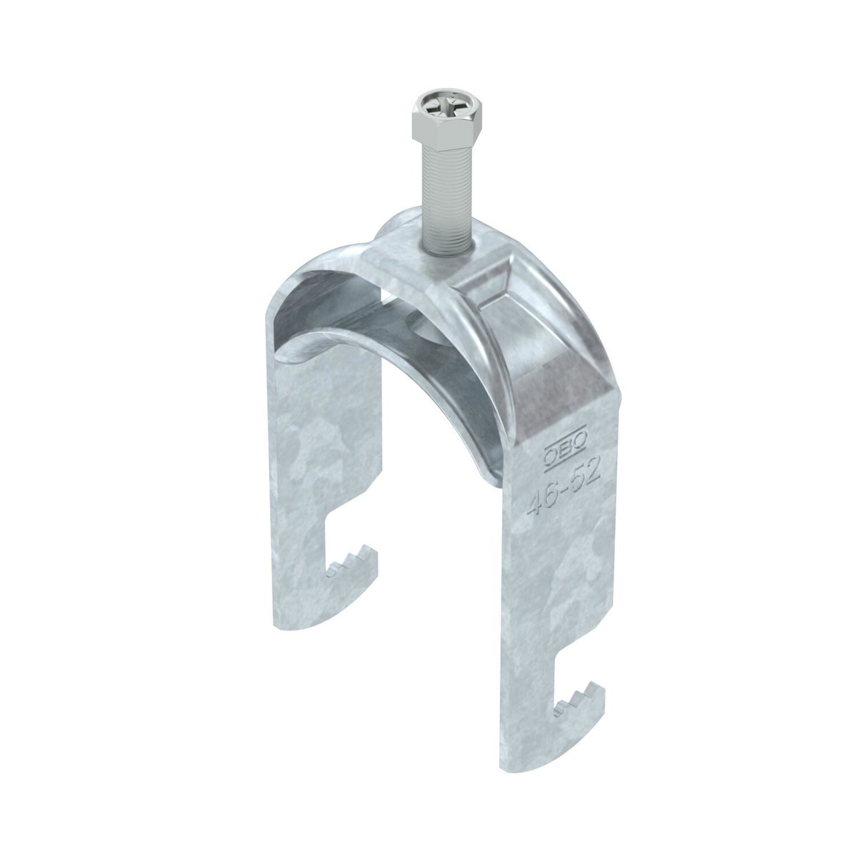 Abraçadeira BBS 2056 dupla 46-52mm Aço Galvanizado por imersão a quente após maquinação