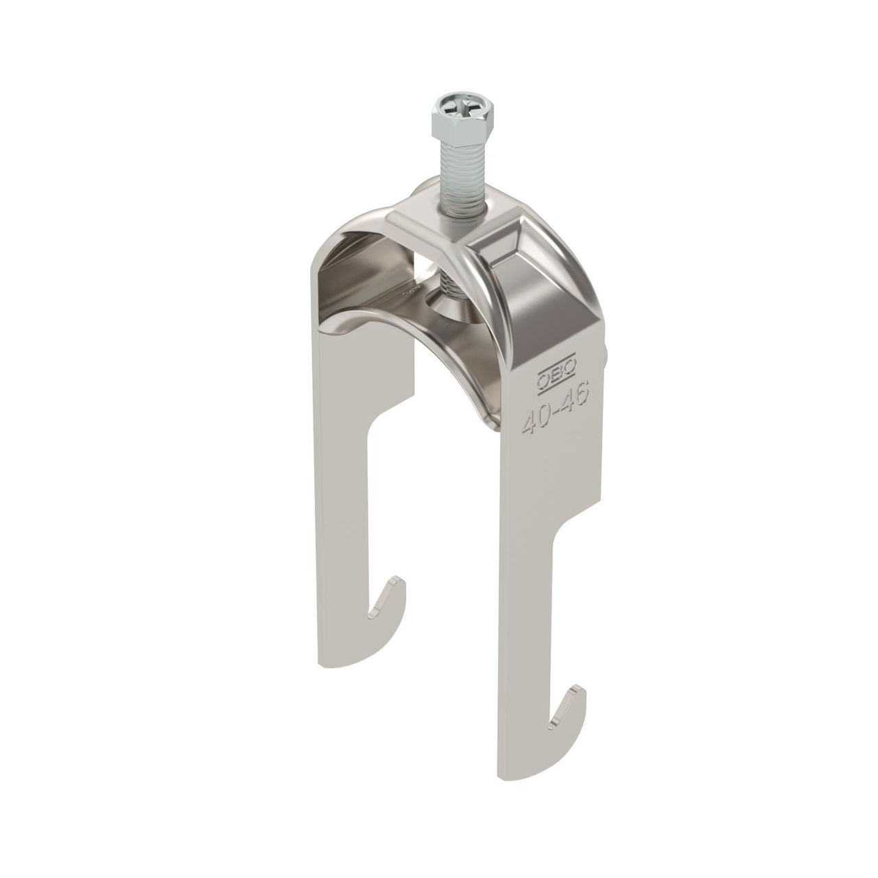 Abraçadeira BBS 2056 40-46mm Aço inoxidável, livre de ferrugem A2 1.4301 brilhante, pós-tratamento
