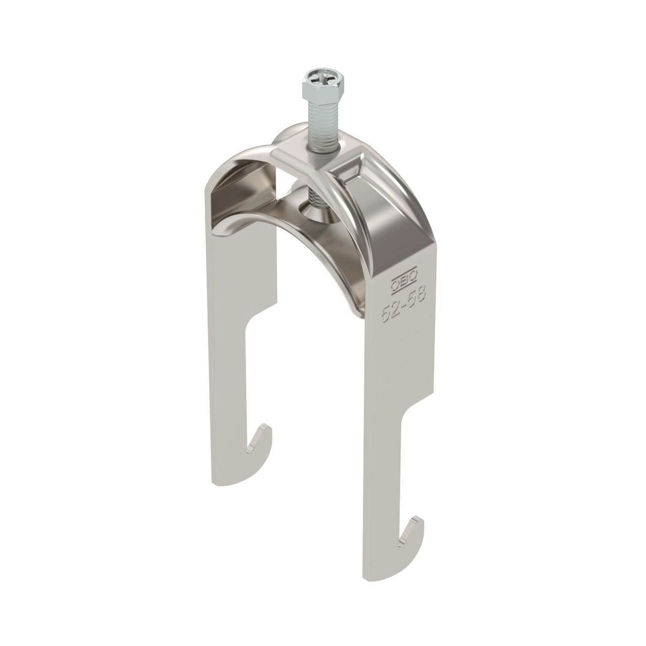 Abraçadeira BBS 2056 52-58mm Aço inoxidável, livre de ferrugem A2 1.4301 brilhante, pós-tratamento