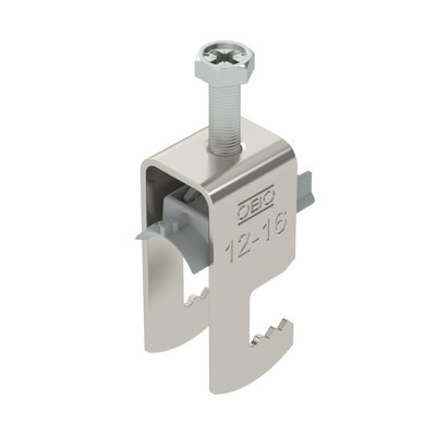 Abraçadeira BBS 2056 12-16mm Aço inoxidável, livre de ferrugem A2 1.4301 brilhante, pós-tratamento
