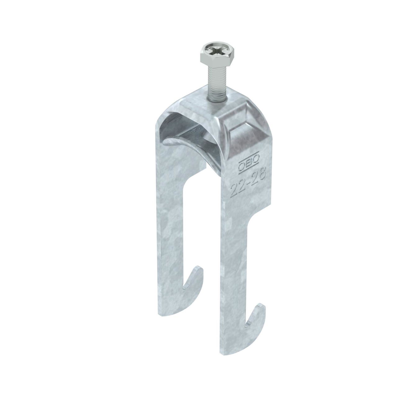 Abraçadeira BBS 2056 22-28mm Aço Galvanizado por imersão a quente após maquinação