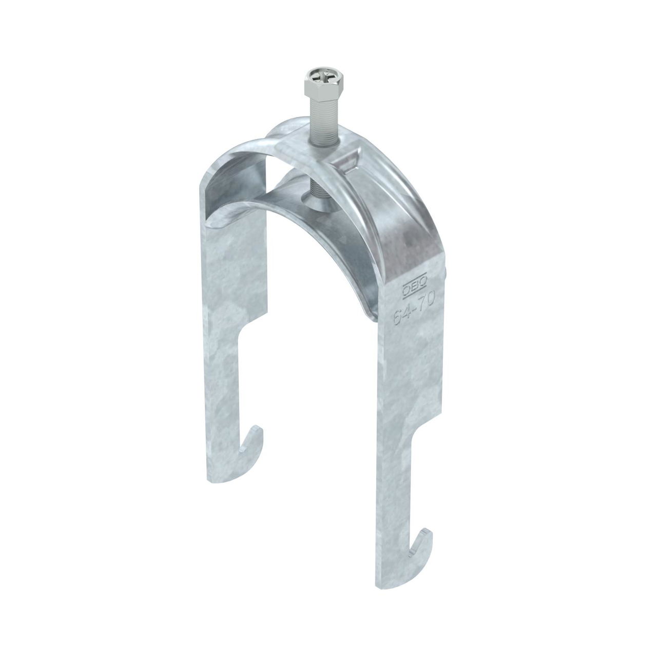 Abraçadeira BBS 2056 64-70mm Aço Galvanizado por imersão a quente após maquinação