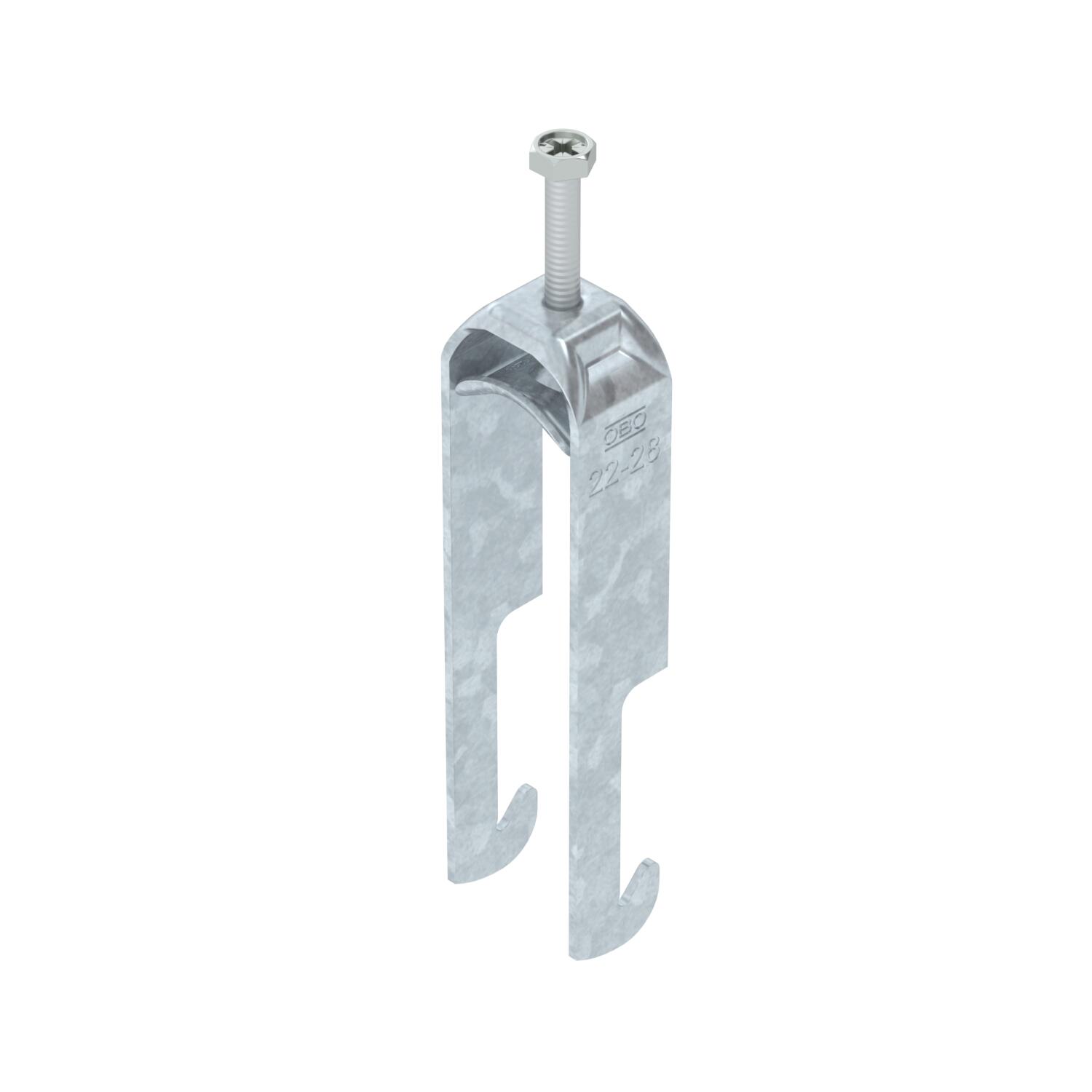 Abraçadeira BBS 2056 dupla 22-28mm Aço Galvanizado por imersão a quente após maquinação