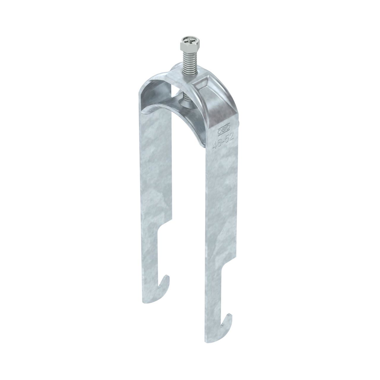 Abraçadeira BBS 2056 dupla 46-52mm Aço Galvanizado por imersão a quente após maquinação