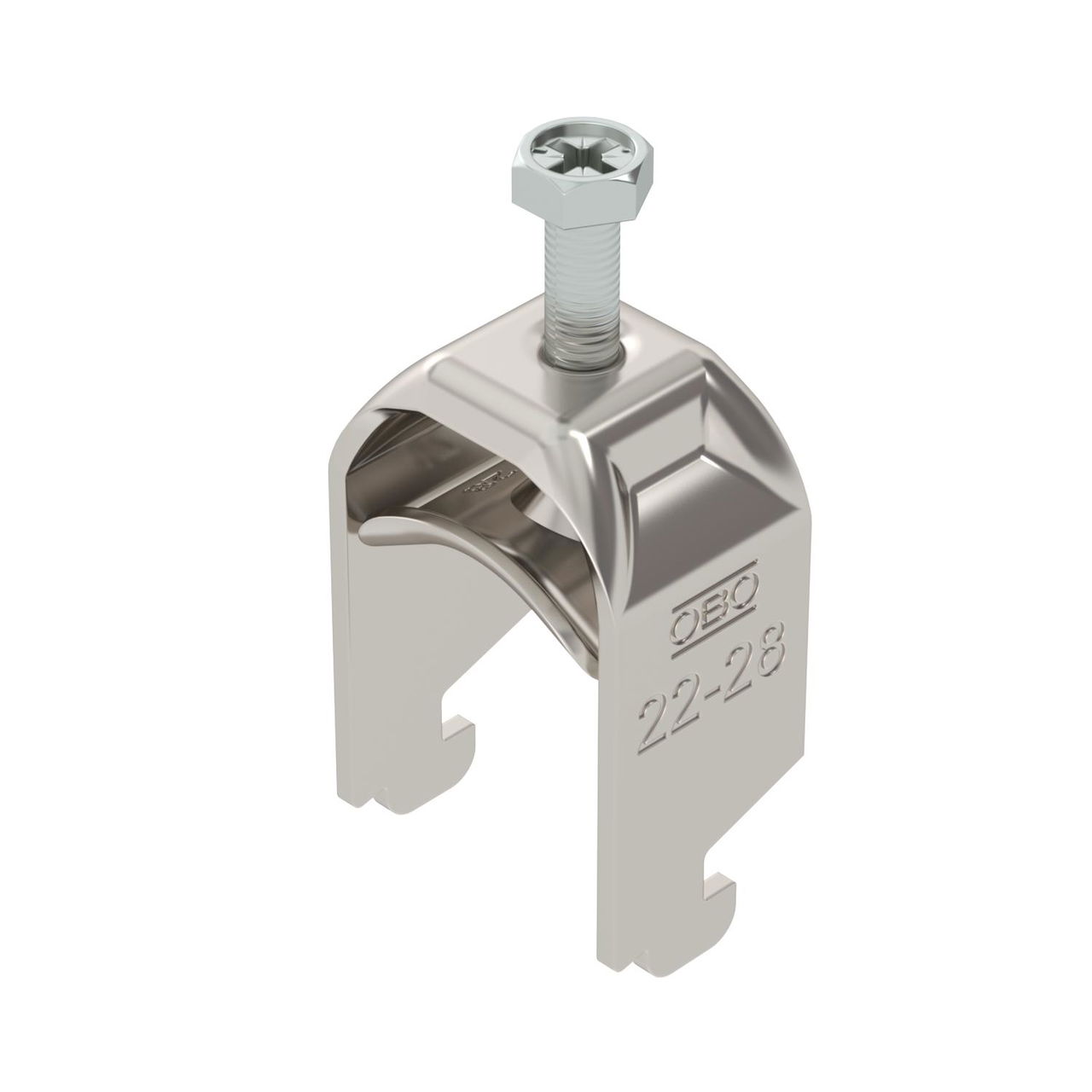 Abraçadeira BBS 2056 22-28mm Aço inoxidável, livre de ferrugem A2 1.4301 brilhante, pós-tratamento
