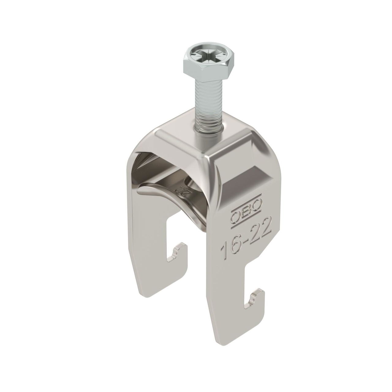 Abraçadeira BBS 2056 16-22mm Aço inoxidável, livre de ferrugem A2 1.4301 brilhante, pós-tratamento