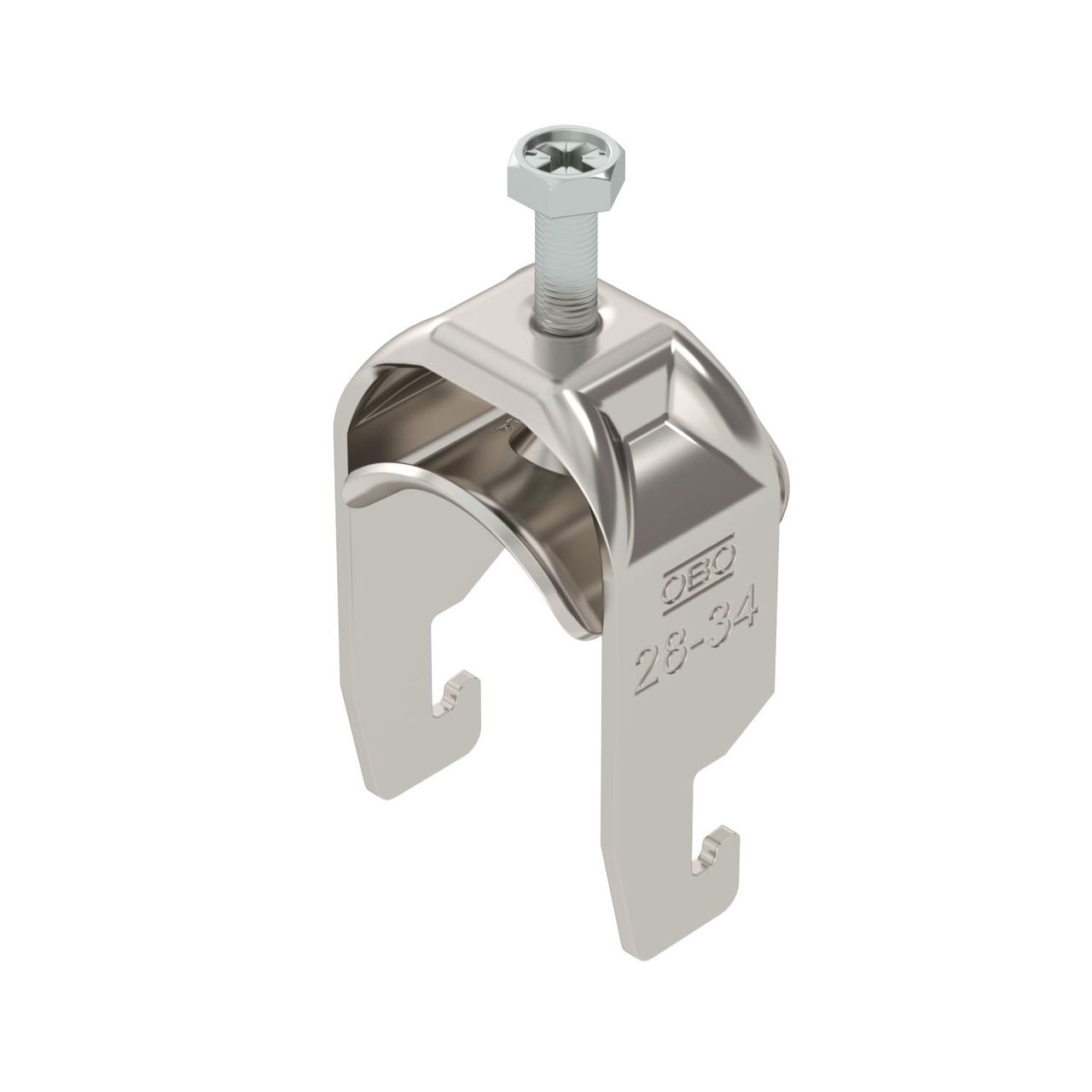 Abraçadeira BBS 2056 28-34mm Aço inoxidável, livre de ferrugem A2 1.4301 brilhante, pós-tratamento