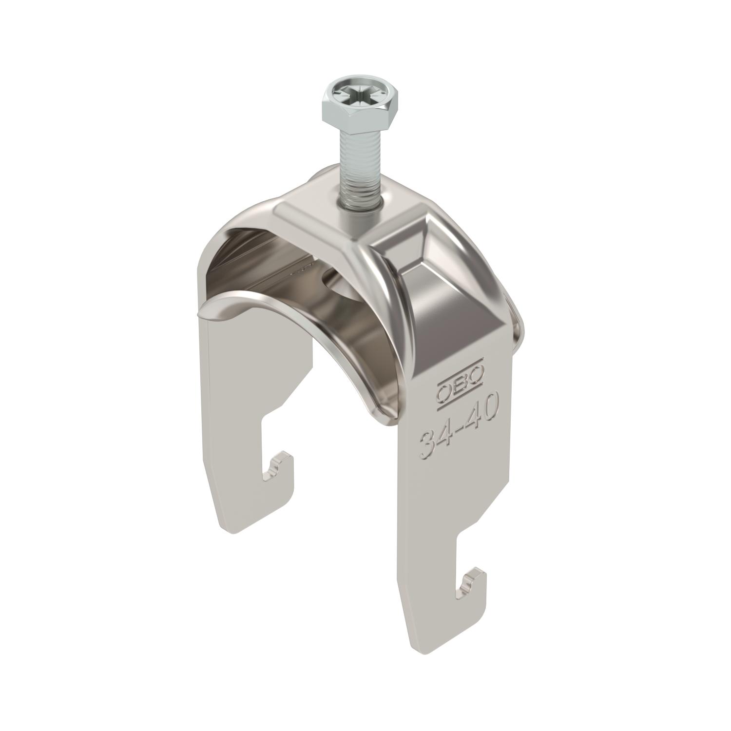 Abraçadeira BBS 2056 34-40mm Aço inoxidável, livre de ferrugem A2 1.4301 brilhante, pós-tratamento