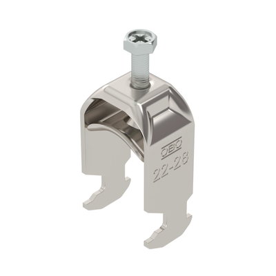 Abraçadeira BBS 2056 22-28mm Aço inoxidável A4 1.4571 brilhante, pós-tratamento
