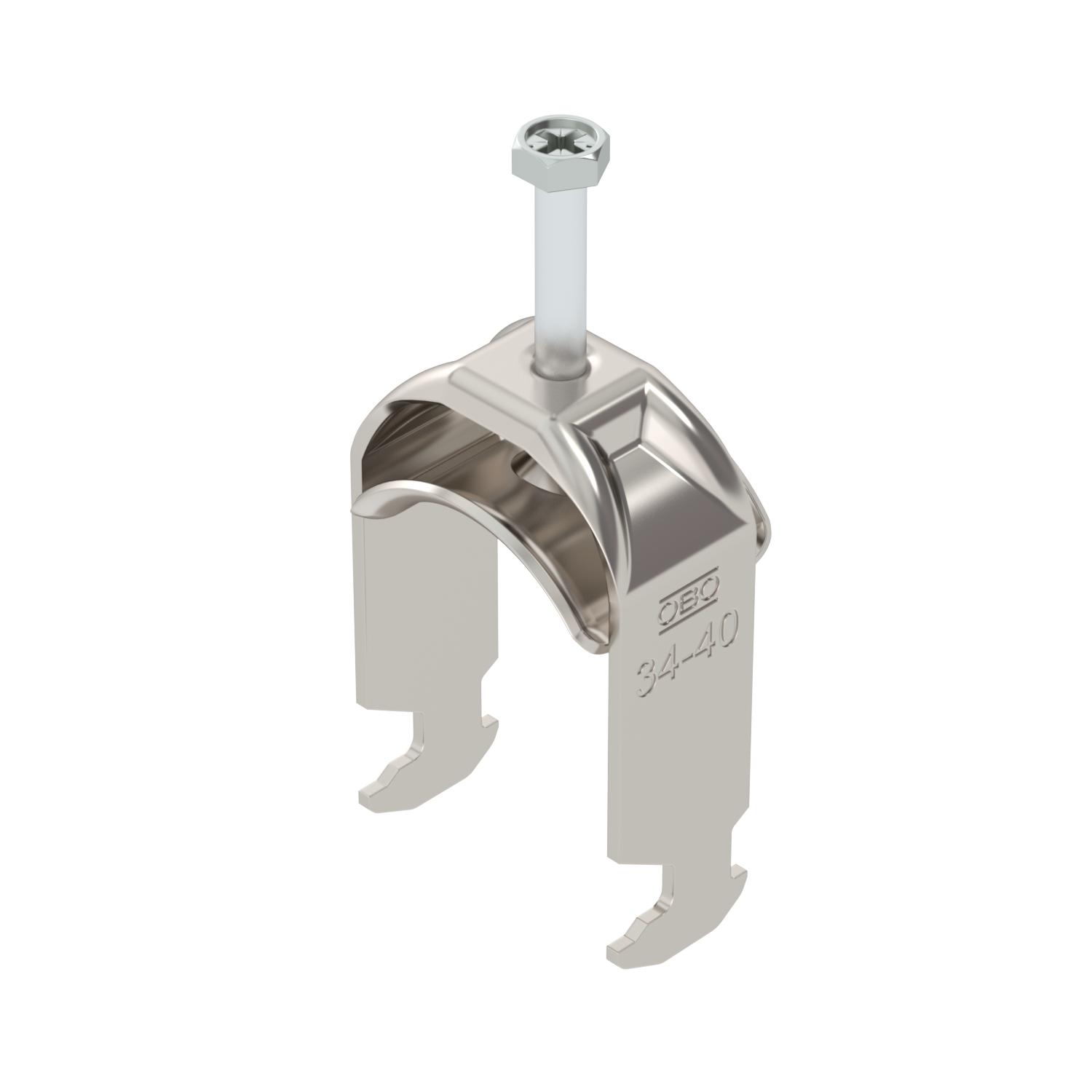 Abraçadeira BBS 2056 34-40mm Aço inoxidável A4 1.4571 brilhante, pós-tratamento
