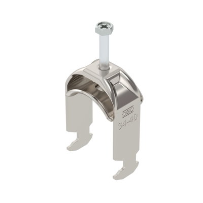 Abraçadeira BBS 2056 34-40mm Aço inoxidável A4 1.4571 brilhante, pós-tratamento