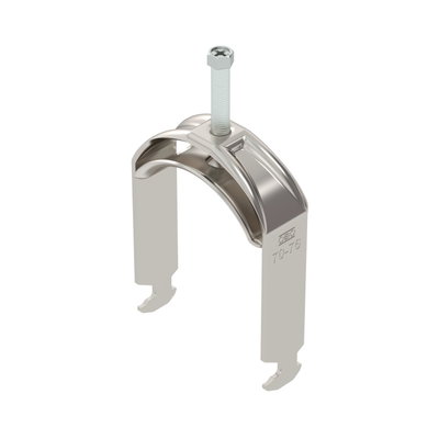 Abraçadeira BBS 2056 70-76mm Aço inoxidável A4 1.4571 brilhante, pós-tratamento
