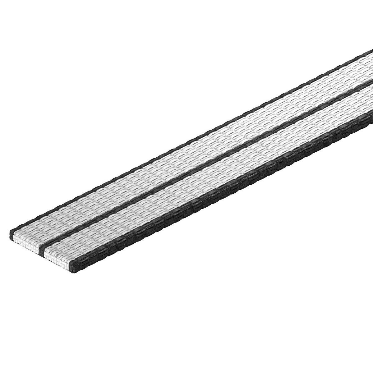 Woven strip grey 15x1,3mmx25m Polipropileno cinzento