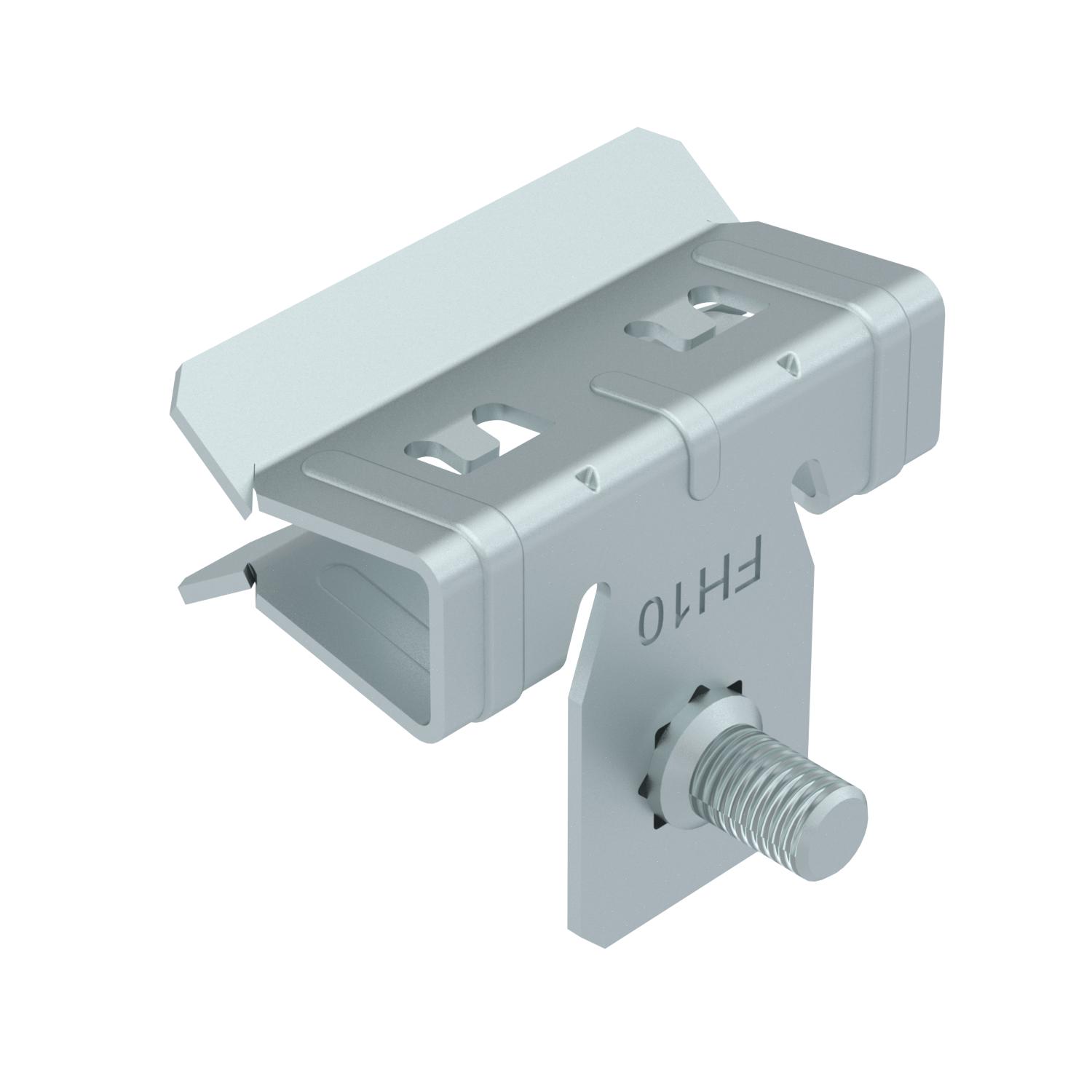 Clip de suspensão com perno roscado M6x9mm 4-10mm Aço Lamela de zinco zinco