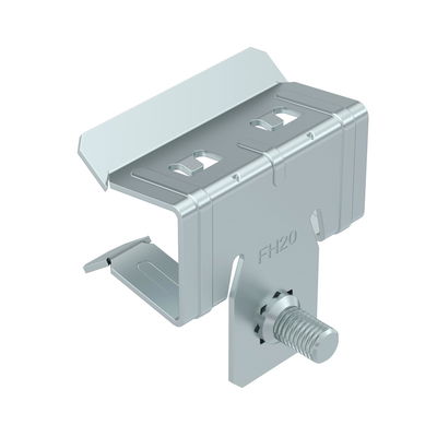 Beam clamp with threaded bolt M6x9 mm 15-20mm Aço Lamela de zinco