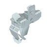 Clip de suspensão com admissão de tubo 32mm 3-7mm Aço Lamela de zinco zinco