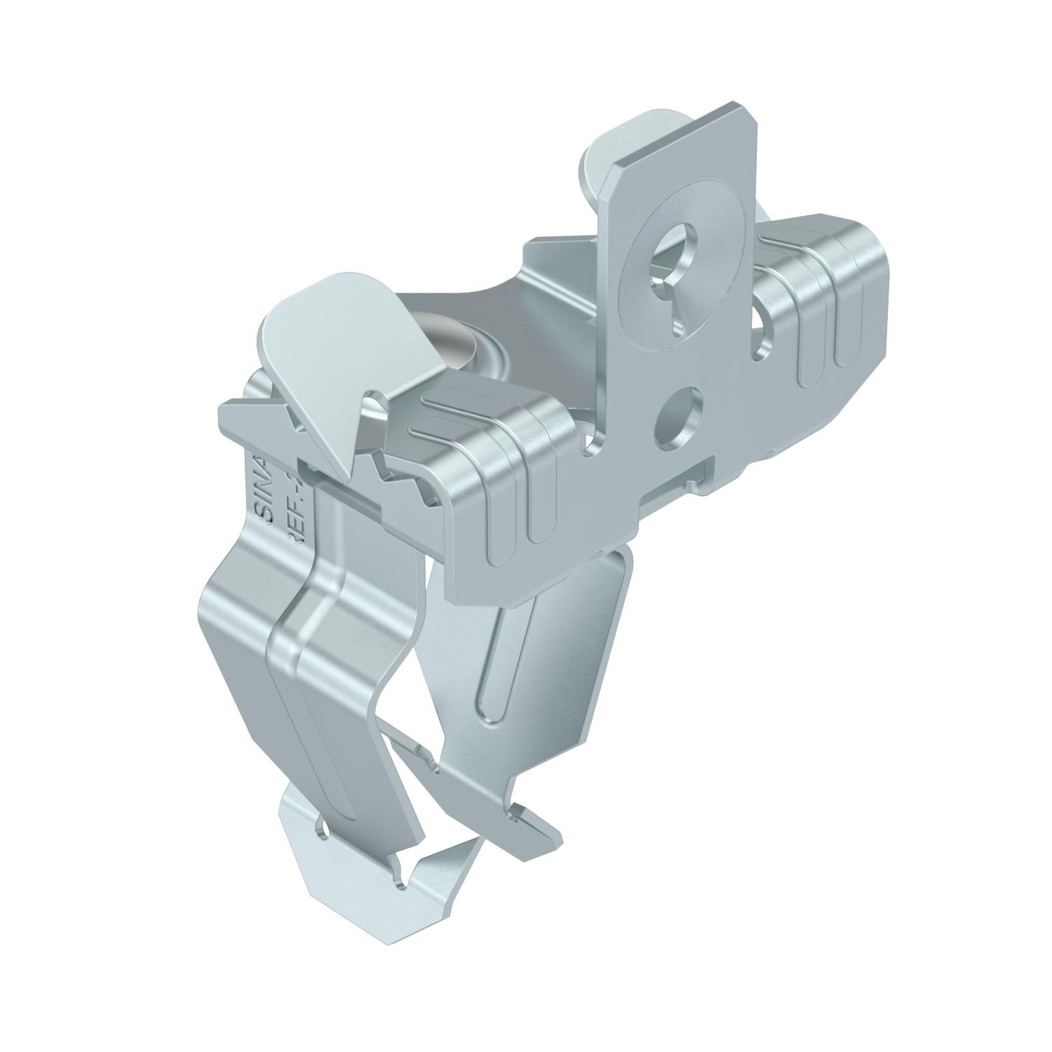 Clip de suspensão com admissão de tubo 32mm 3-7mm Aço Lamela de zinco zinco