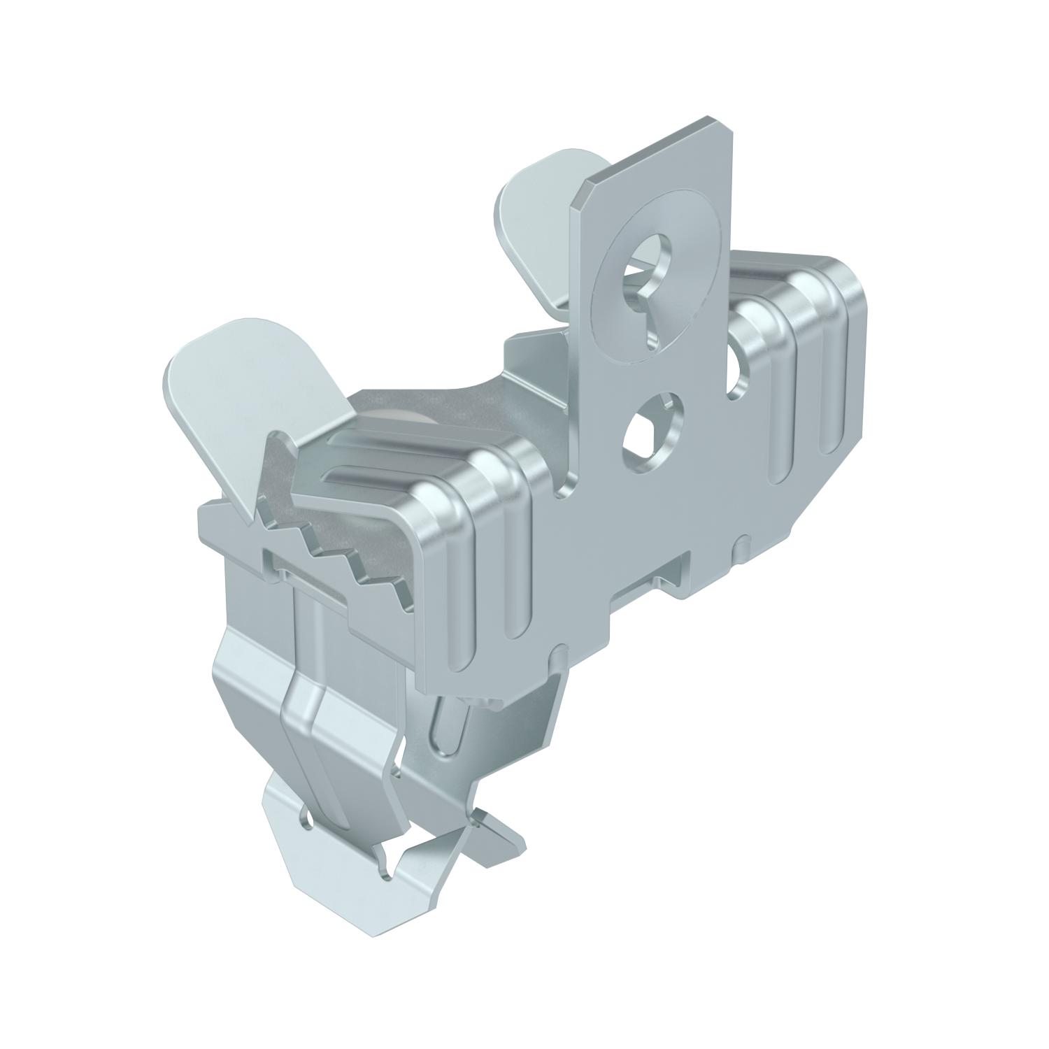 Clip de suspensão com admissão de tubo 20mm 7-13mm Aço Lamela de zinco zinco