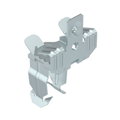Clip de suspensão com admissão de tubo 25mm 7-13mm Aço Lamela de zinco zinco