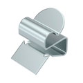 Clip de suspensão para cabo 6-7mm 7,5-12mm Aço Lamela de zinco zinco