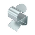 Clip de suspensão para cabo 10-11mm 7,5-12mm Aço Lamela de zinco zinco