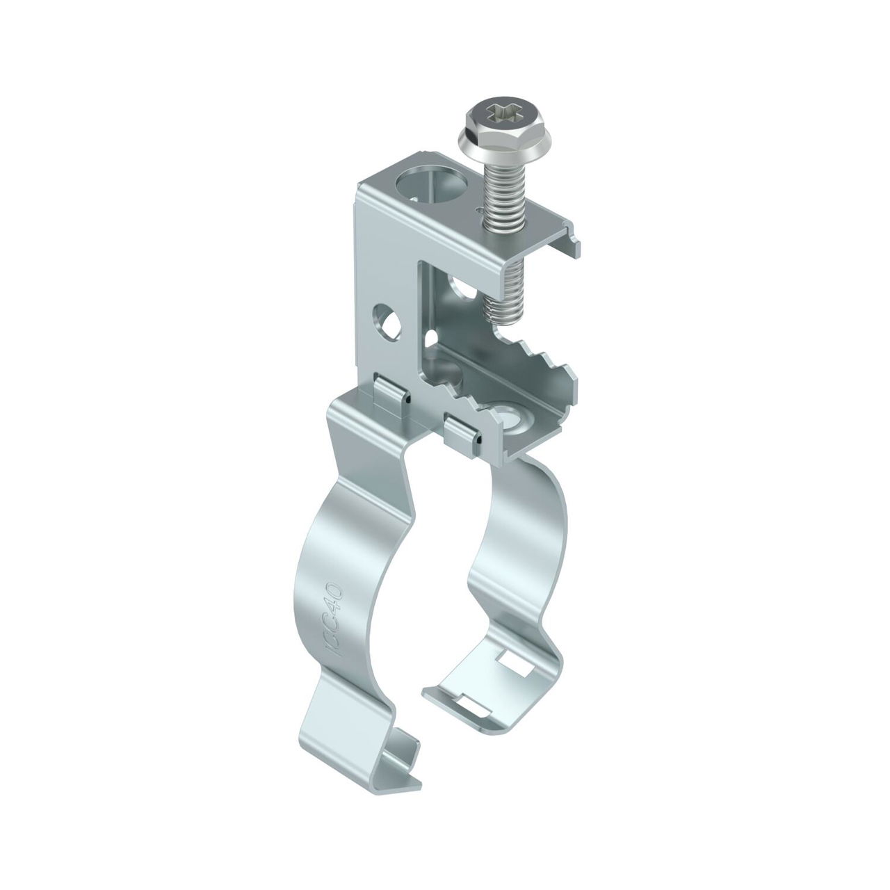 Clip de suspensão com admissão de tubo 36-40mm 2-13mm Aço Lamela de zinco zinco