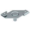 Ceiling profile clamp with threaded bolt M6x9mm Aço Lamela de zinco zinco