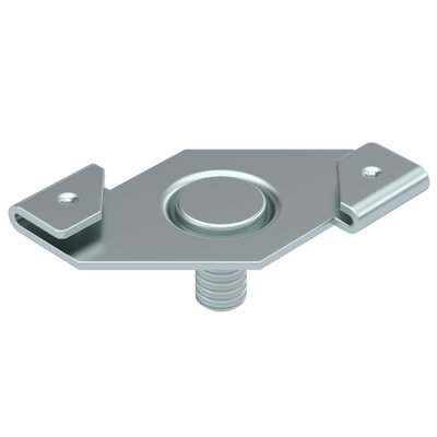 Ceiling profile clamp with threaded bolt M6x9mm Aço Lamela de zinco zinco