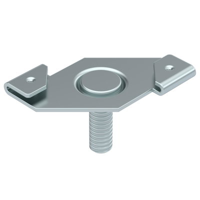 Ceiling profile clamp with threaded bolt M6x16mm Aço Lamela de zinco zinco