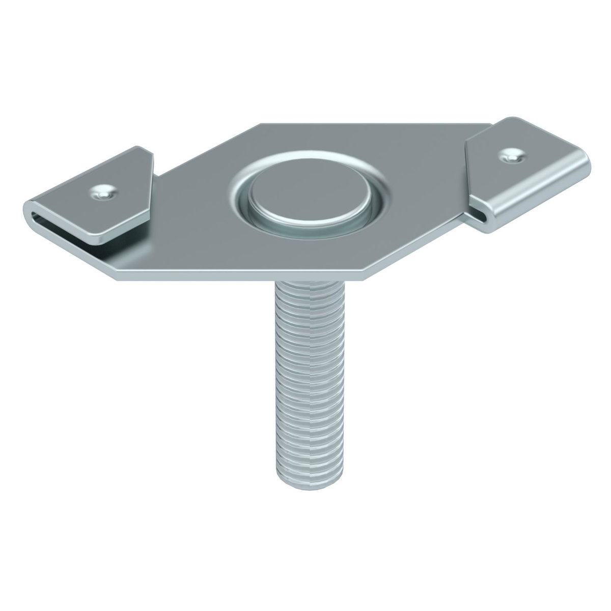 Ceiling profile clamp with threaded bolt M6x25mm Aço Lamela de zinco zinco