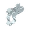 Clip de suspensão com admissão de tubo 20-25mm 3-7mm Aço Lamela de zinco zinco