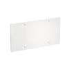 Tampa UP/HW versão dupla 145x75x2 Policarbonato/acrilonitrila-butadieno-estireno branco