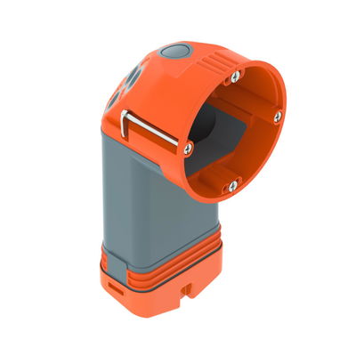 Caixa de eletrónica HW hermética Polipropileno / Elastómero termoplástico cor de laranja / cinzento