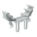 Universal fixing element for junction box on cable tray 165x163x49 Polipropileno, reforçado a fibra de vidro cinzento claro RAL 7035