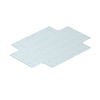 Placa de montagem incluí parafusos de fixação 205x155x2 Aço galvanizado pelo método Sendzimir
