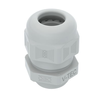 Bucim com rosca curta M20 Poliamida cinzento claro RAL 7035