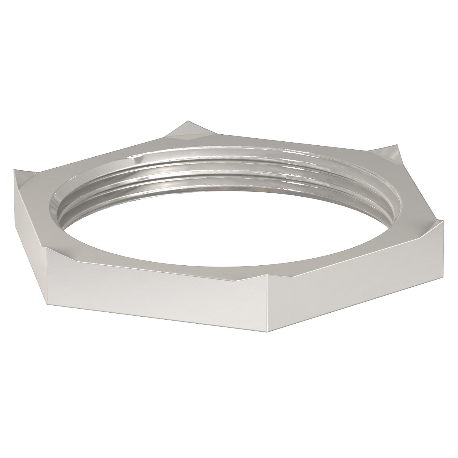 Porca dentada M25x1,5 Latão niquelado