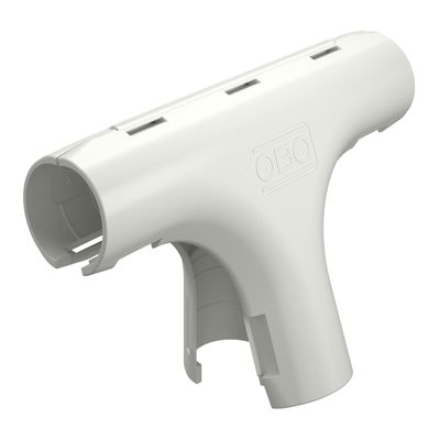 Derivação em T Quick-Pipe M20 Polipropileno branco puro RAL 9010