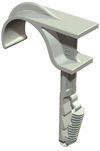 Abraçadeira com bucha simples 16-23mm Poliamida cinzento claro RAL 7035