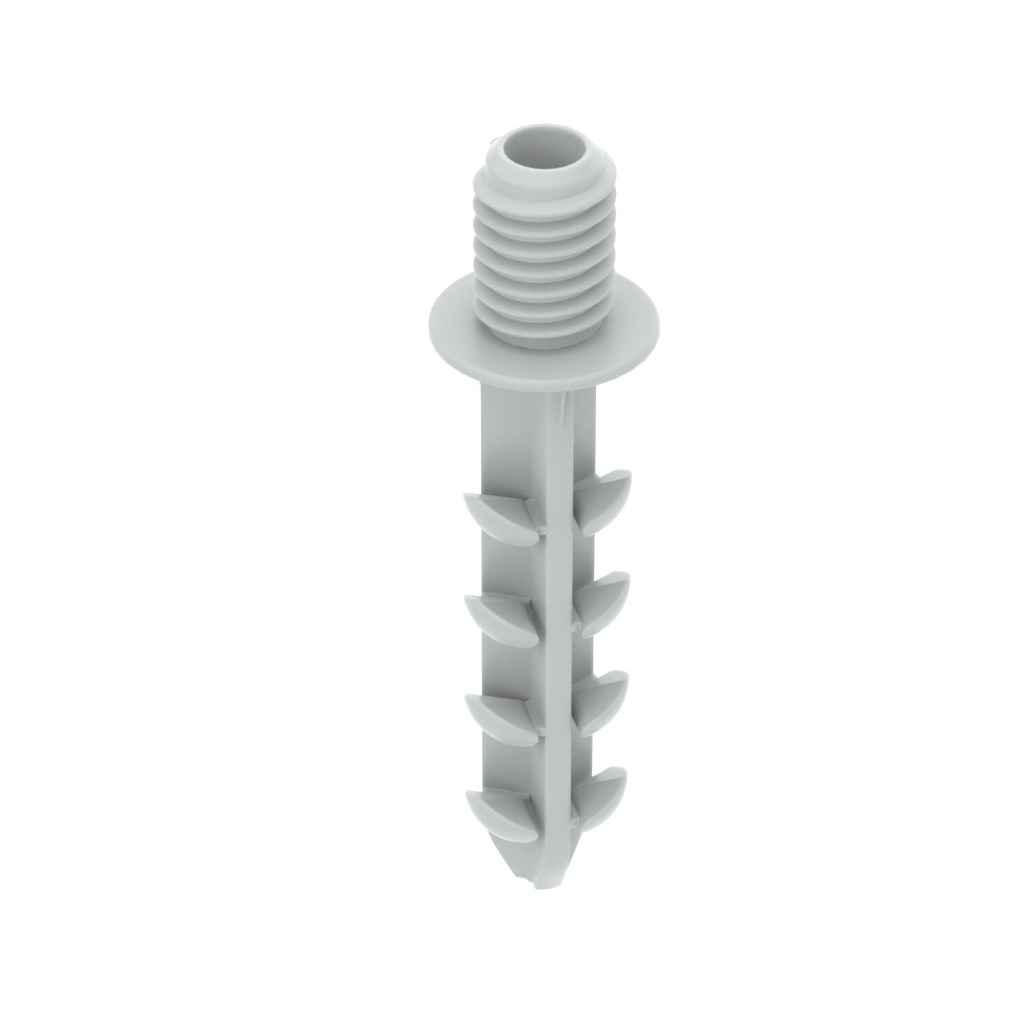 Push-fit plug with M6 thread 39,0x10,0x10,0 Poliamida