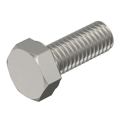 Parafuso sextavado M6x16mm Aço inoxidável, livre de ferrugem brilhante, pós-tratamento