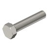 Hexagonal screw M8x40mm Aço inoxidável, livre de ferrugem brilhante, pós-tratamento