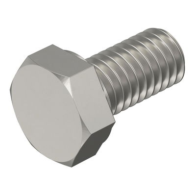 Hexagonal screw M10x20mm Aço inoxidável, livre de ferrugem brilhante, pós-tratamento