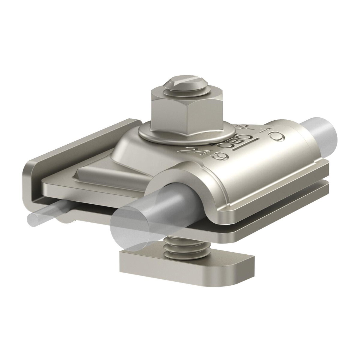 Universal earthing clamp PV 8-10mm Aço inoxidável, livre de ferrugem A2 1.4301