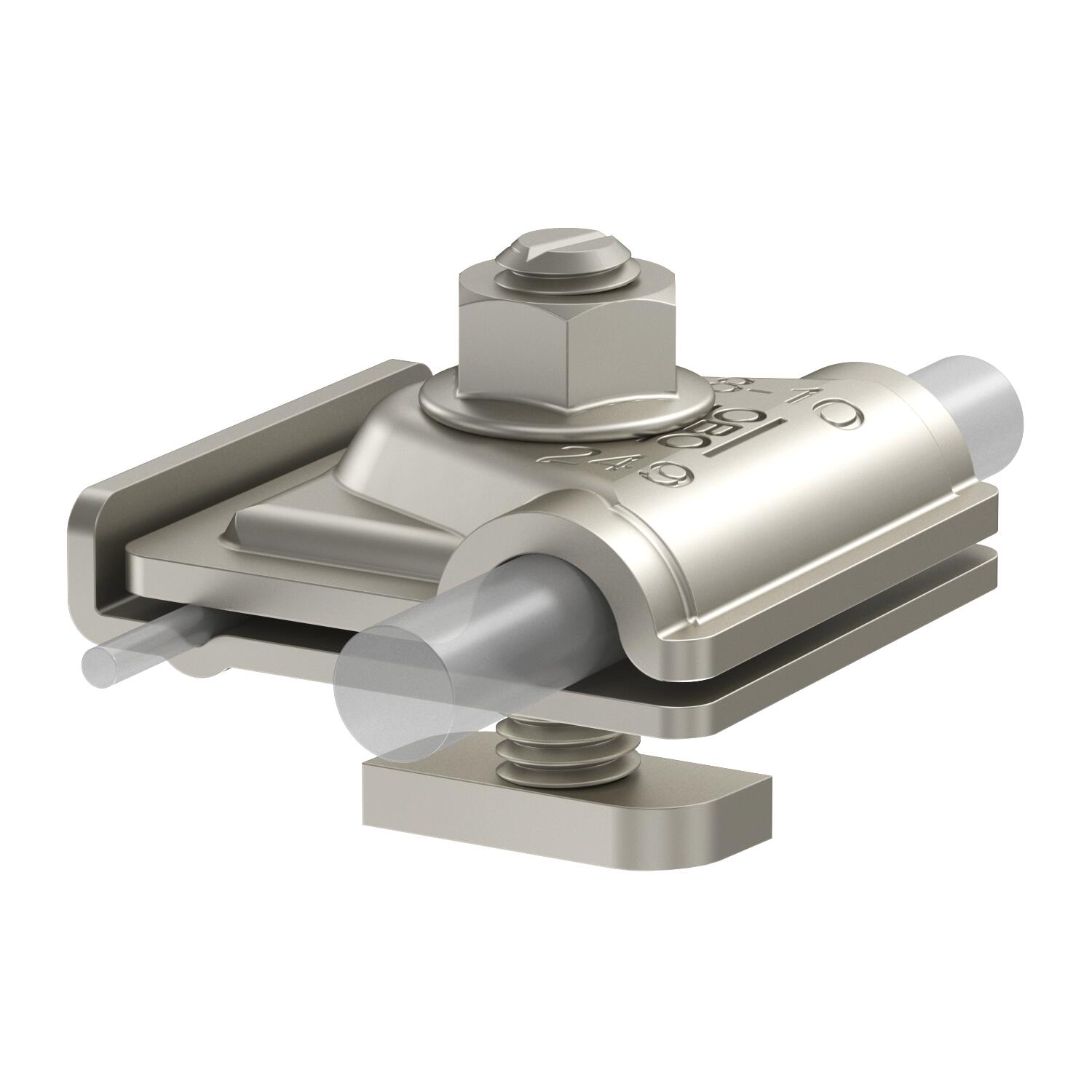 Universal earthing clamp PV 8-10mm Aço inoxidável, livre de ferrugem A2 1.4301