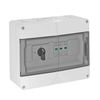 Caixa completa 2 FV-String com seccionador 1000V DC cinzento claro RAL 7035