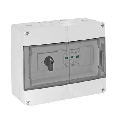 Caixa completa 2 FV-String com seccionador 1000V DC cinzento claro RAL 7035